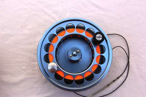 Stealth Blue Water Fly Fishing Reel + Spare Spool. Includes Backing & Fly Lines