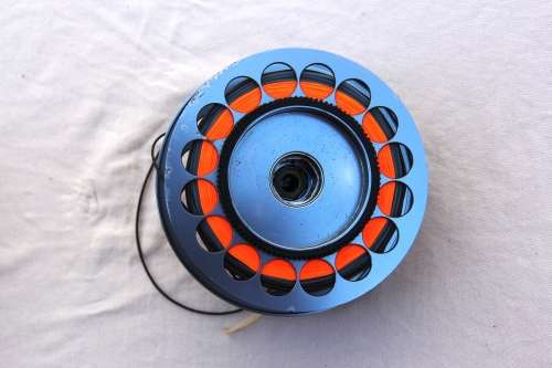 Stealth Blue Water Fly Fishing Reel + Spare Spool. Includes Backing & Fly Lines