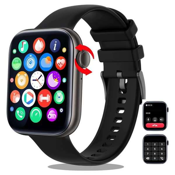 T500 Smartwatch and Fitness Tracker (BLACK)