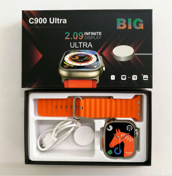 Smart Watch C900 Ultra (2 Straps in 1 )