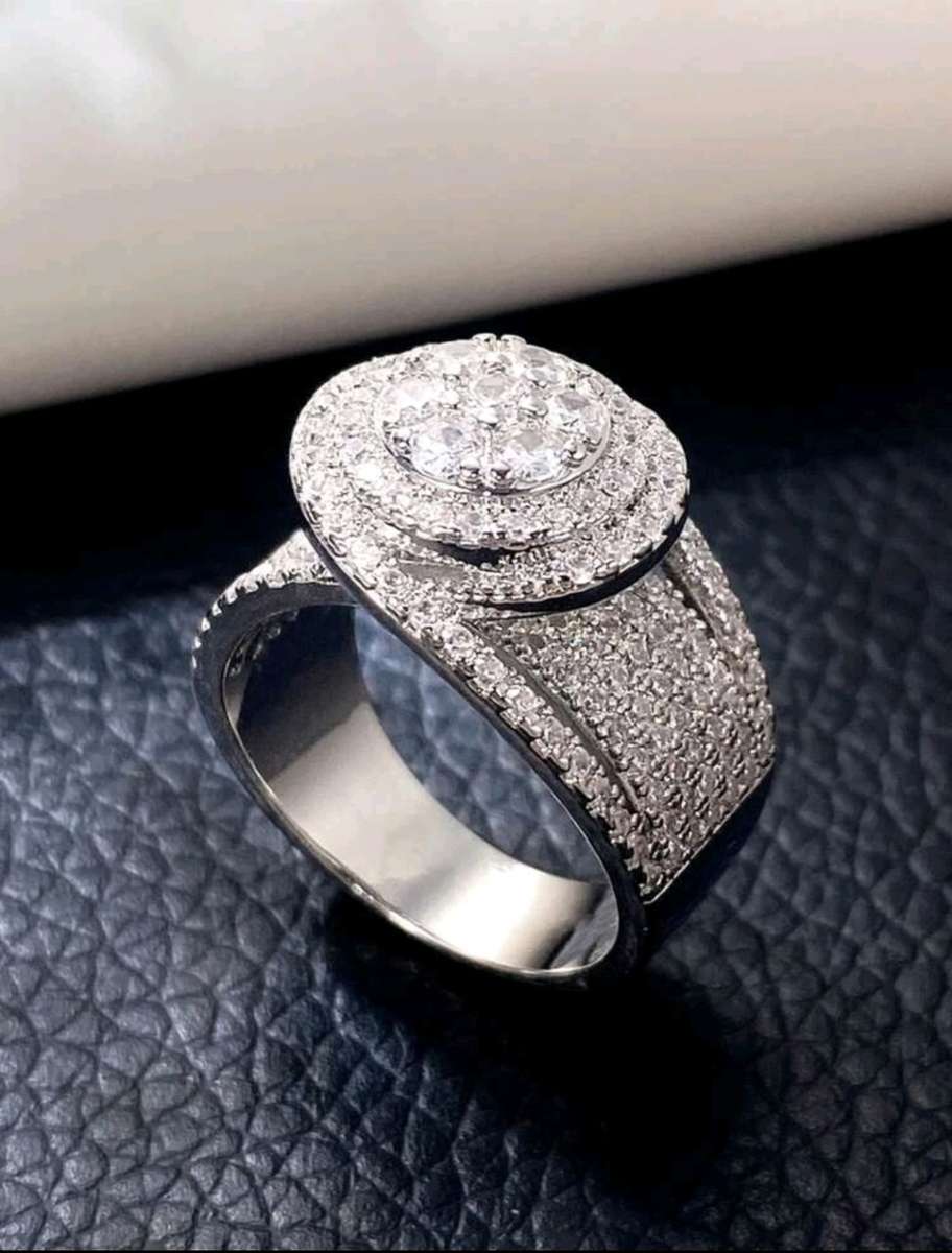 1pc Gorgeous Cubic Zirconia Ring For Women For Valentine`s Day Gift Wedding Engagement Jewelry