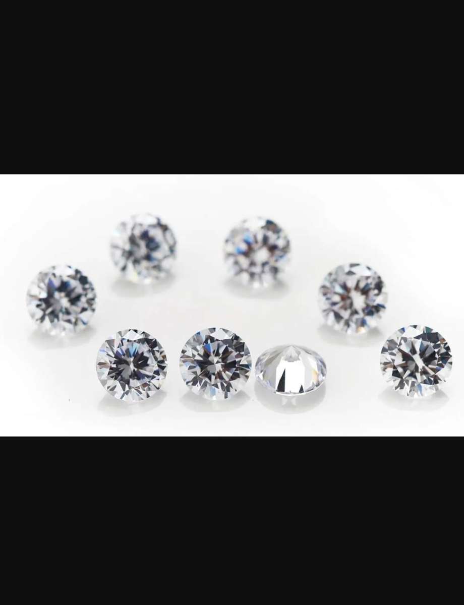 5A AAAAA Cubic Zirconia Loose Stones 0.5ct and 1ct` 62 pieces `