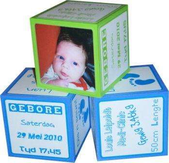 Personalised Birth Cube