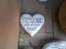 Heart rock with a Christian message