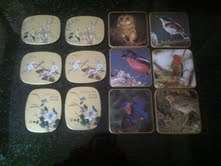 Stunning bird coasters x 12
