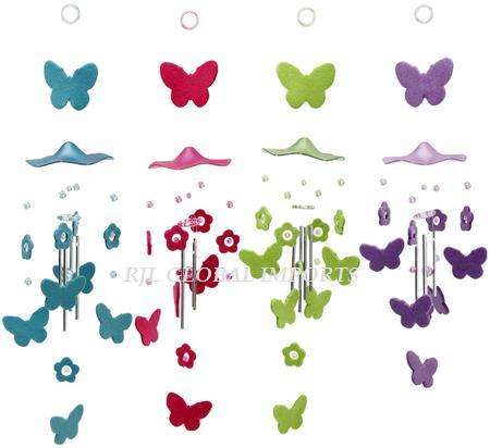 WINDCHIME BUTTERFLY METAL 48CM