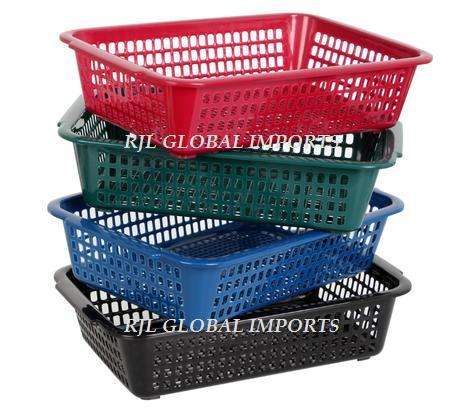 4 X BASKET PL MULTI-PURPOSE 30x23x7cm
