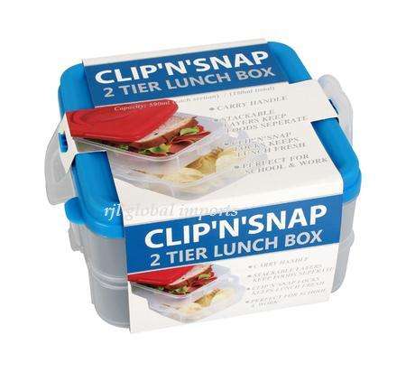 CLIP N SNAP  2-TIER  LUNCH BOX