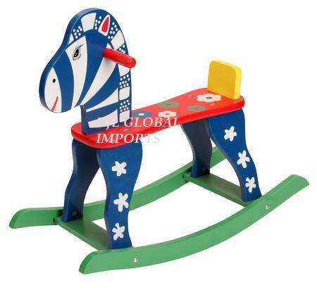 WOODEN ROCKING HORSE - ASSTD
