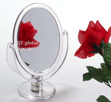 MIRROR PL-FRAME CLEAR SWIVEL 17cm OVAL