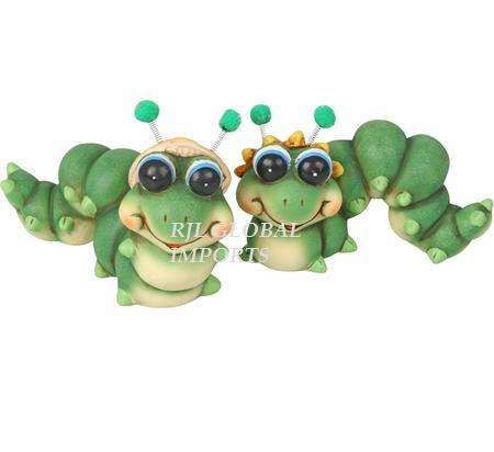 ORN WORM CERAMIC 17cm