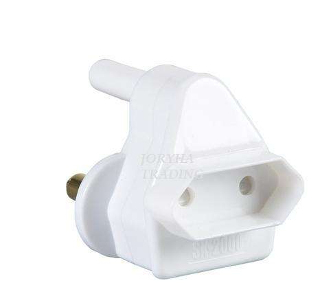 PLUG-ADAPTOR 2PIN EUROMATE BULK PACK OF 5
