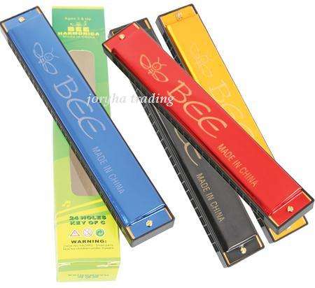 HARMONICA 24-HOLE ASSTD COLOURS
