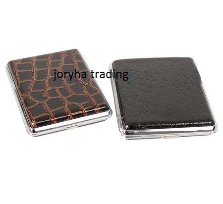 Beautiful Sleek Stainless Steel Plush cover Cigarette case/BUSINESS CARD HOLDER