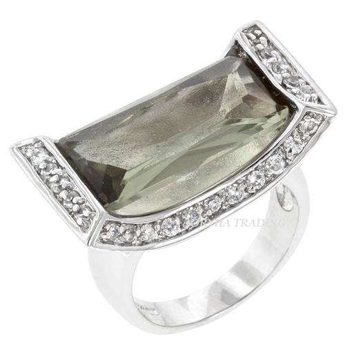 EMERALD CUT SWAROVSKI CRYSTAL RING
