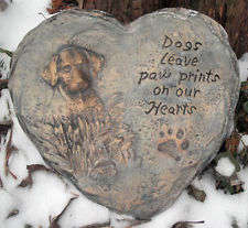 POPULAR AND SPECIALLY PRICED-25cm Dog Paws...Garden Stone decor - crafted in SA