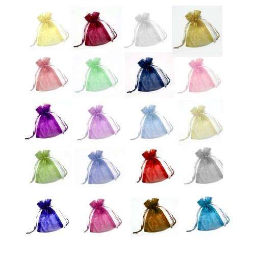 Quality Organza Gift/Favor Bags per Pk of 12 - Size 8 x 12 cm - No Additional Charges