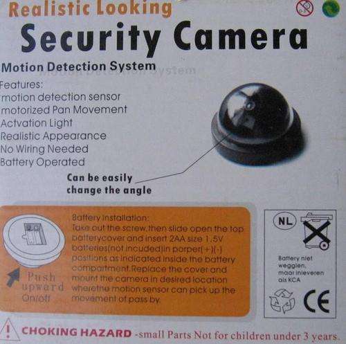 PRICE BREAK !!!! Realistic Looking - Simulated Dome Security Camera