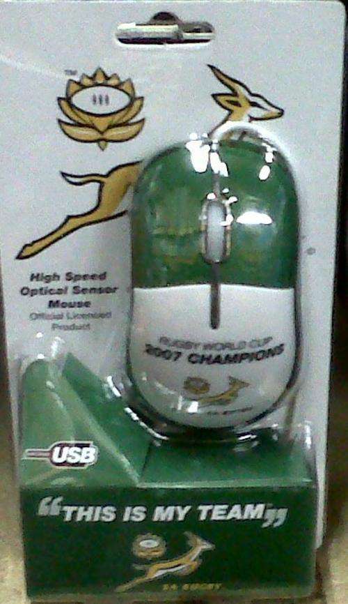 " This is my Team" Computer optical mouse- for the diehard rugby enthusiast