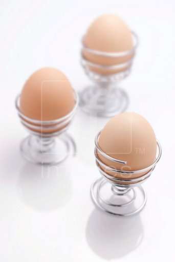 4 pce Chrome Steel Egg Cup Holders