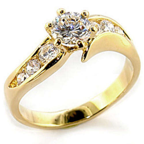 with FREE HANDBAG HANGER! Simulated Diamond Ring in Size 6