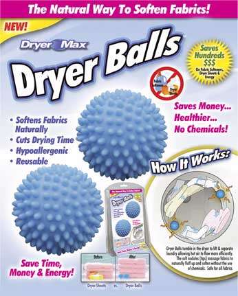 2 PACKS of Dryer Balls - As seen on TV