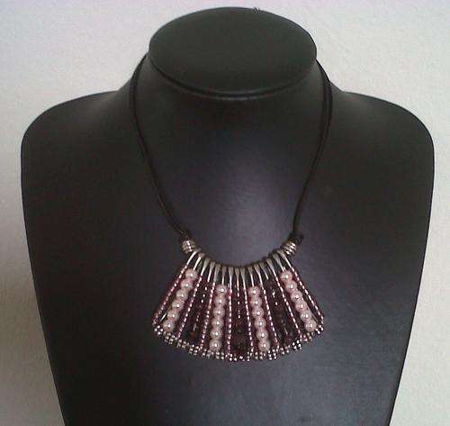 DESIGNER NECKLACE - Egyptian Style GARNET GEMSTONE NECKLACE