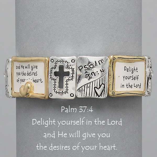 NEW ITEM - PSALM 37: 4 RELIGIOUS INSPIRATION BRACELET