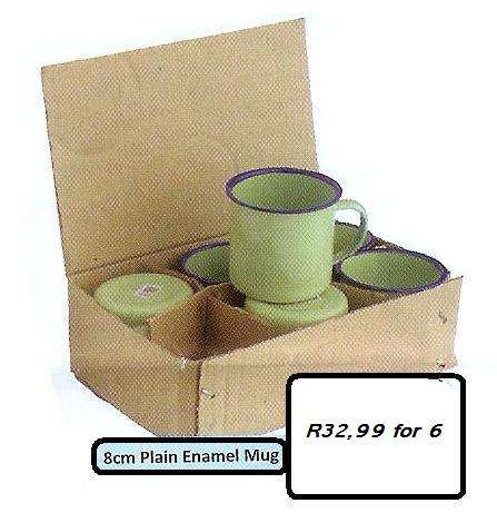 6 pack of Enamel Mugs