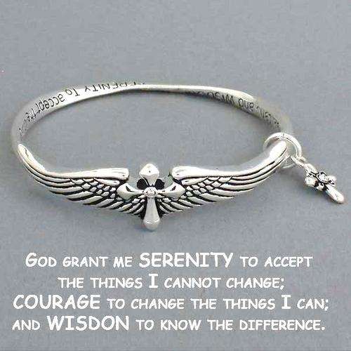 LIMITED EDITION- SERENITY PRAYER BANGLE BRACELET