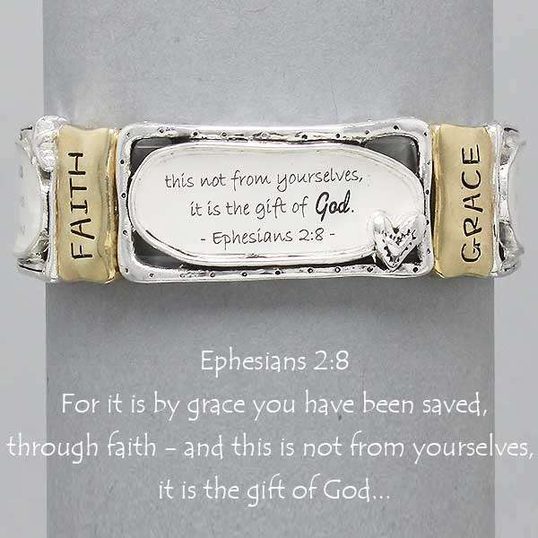 NEW ITEM - RELIGIOUS BRACELET - EPHESIANS 2:8