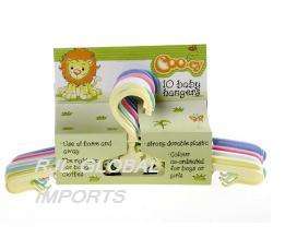 BABY CLOTHING HANGERS - 10 PCE