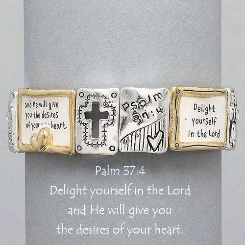 NEW ITEM - PSALM 37:4 RELIGIOUS BRACELET