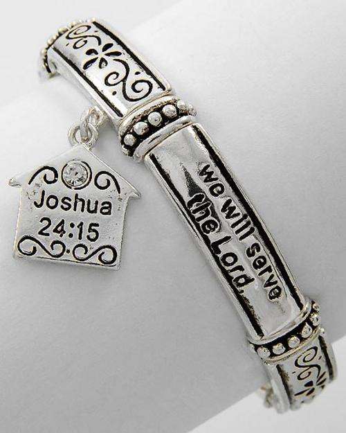 JOSHUA 24:15 RELIGIOUS INSPIRATIONAL BRACELET