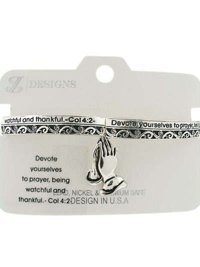 COLLOSIANS 4:2  RELIGIOUS STRETCH BRACELET