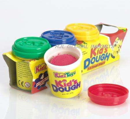 KID'S PLAY DOUGH - 4 TUBS