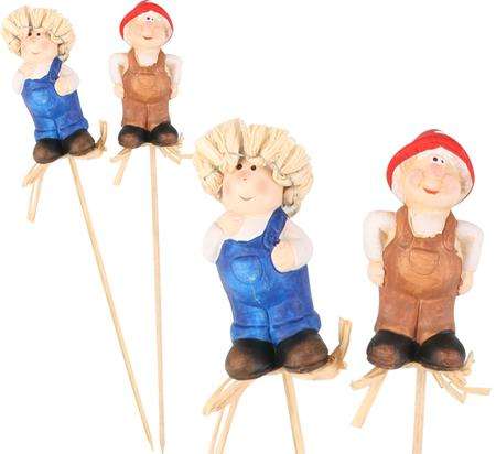 ORNAMENTAL GARDEN PLANT STAKES - MUSHROOM MAN