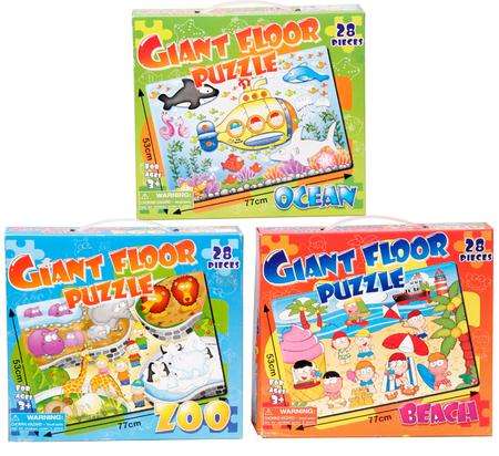 PUZZLE GIANT FLOOR 77x53cm ASSORTED