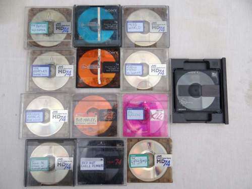 Sony, JVC and Maxell Mini Discs X 13