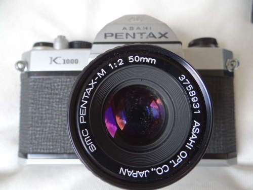 Pentax K1000 SLR Film Camera with Pentax 50mm f2 Lens