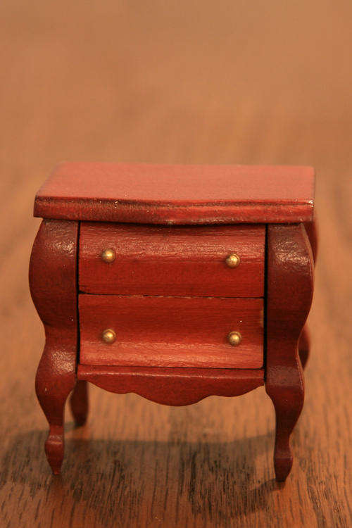 Dolls house bed side table (CNA collection)