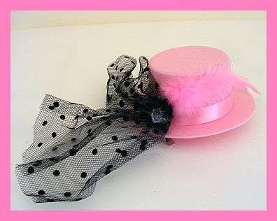 SUPER CHIC MINI HAT WITH DIAMANTE & LACE
