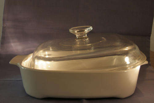Corningware "browning" microwave casserole dish