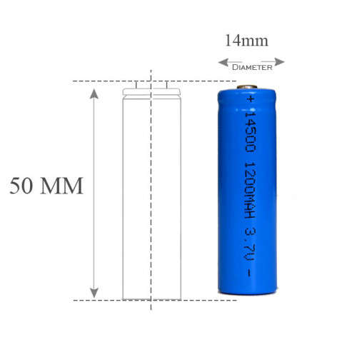 GH 14500 Rechargeable Battery 3.7V