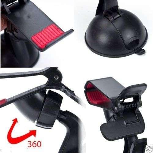 360° Universal Car Windshield Mount Stand Holder For iPhone Samsung GPS