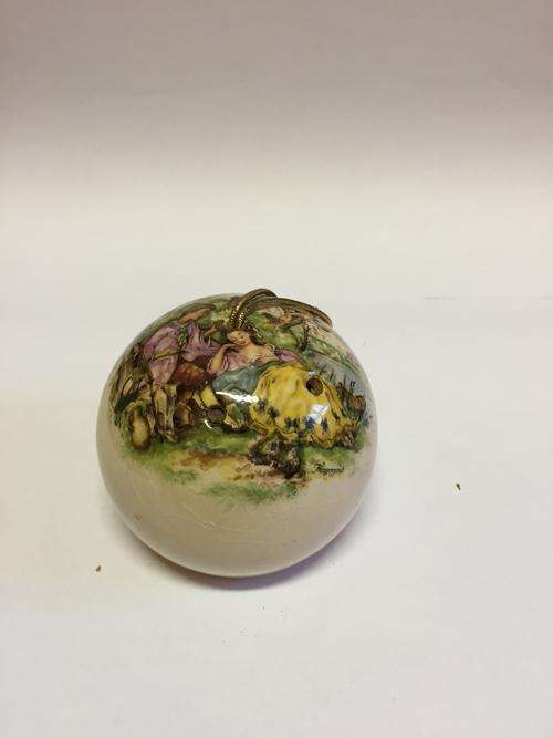 Pretty English Porcelain Pomander circa 1980