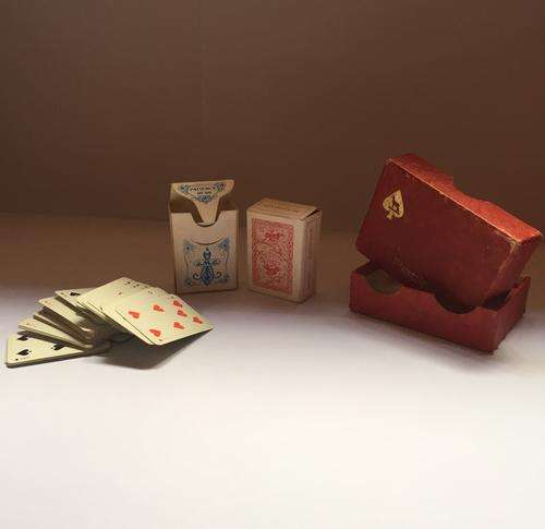 Vintage Miniature Patience playing cards
