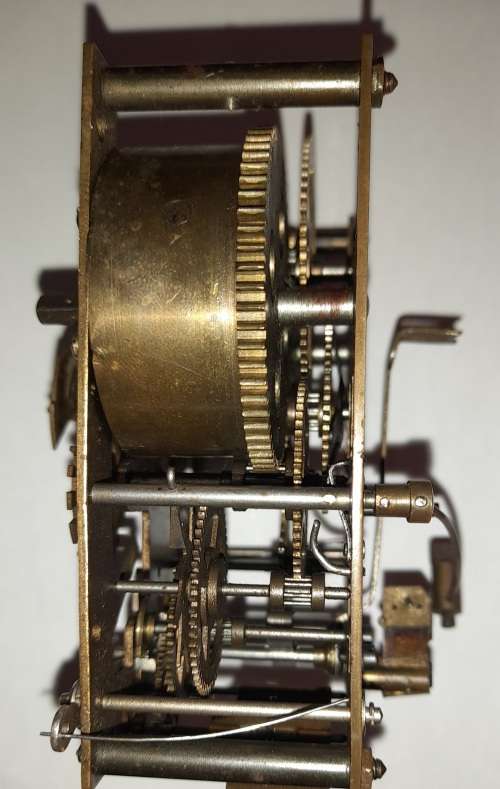 Vintage Mechanical Wall Clock Movement.  Working (06-15)
