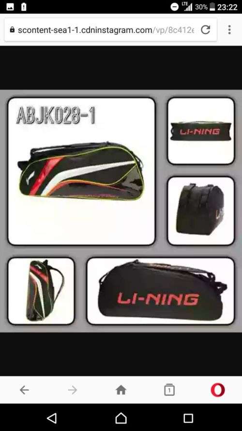 Lining 2 Compartment Badminton /Squash Racket Bag