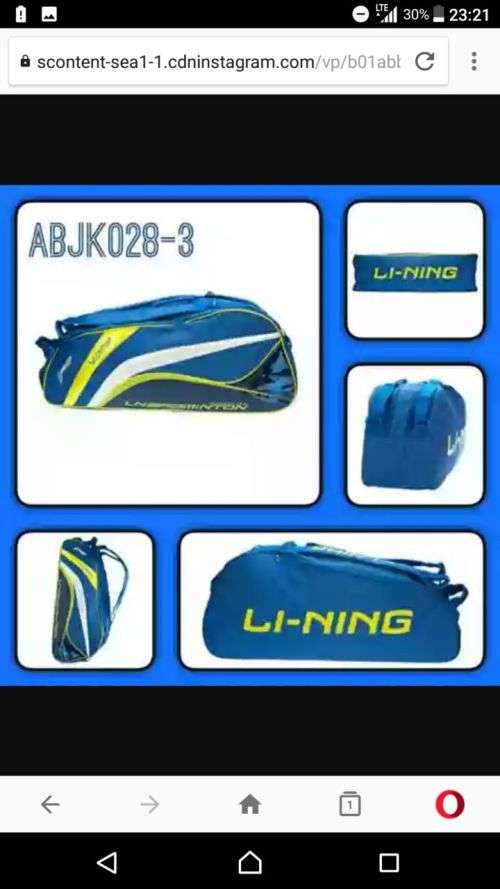 Lining 2 Compartment Badminton /Squash Racket Bag